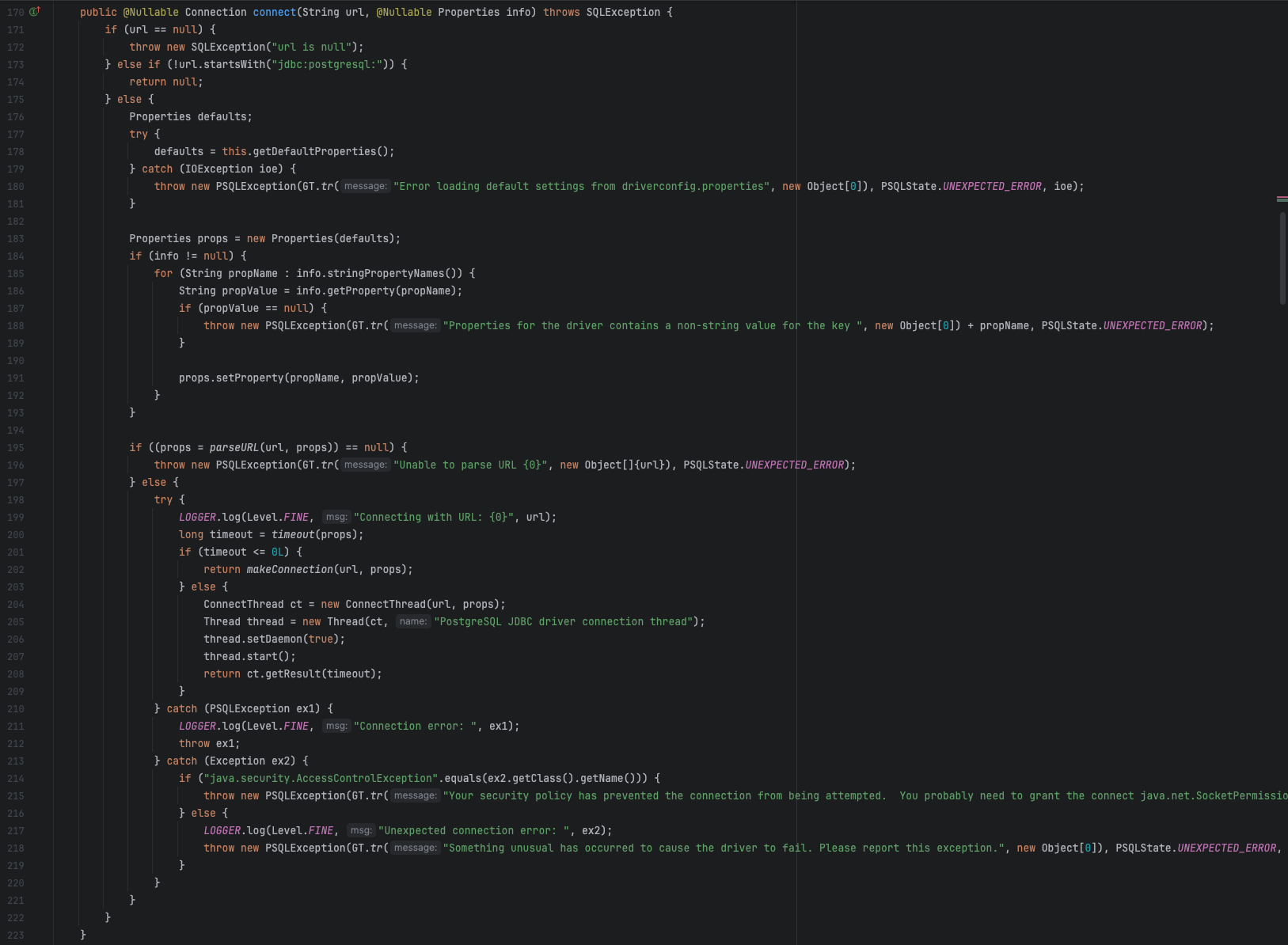 connection-postgres
